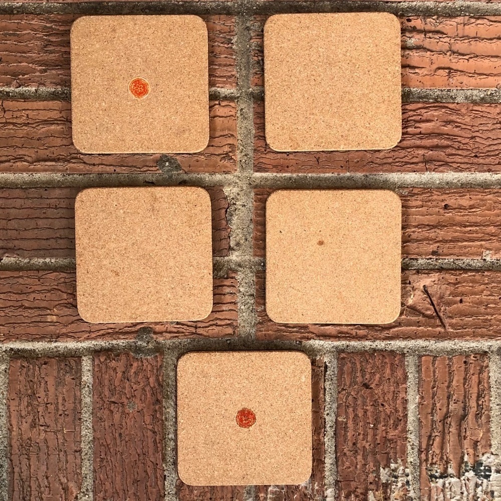 Set of 5 Pimpernel Cork Back Flower Window Box Coasters - Picture 2 of 9